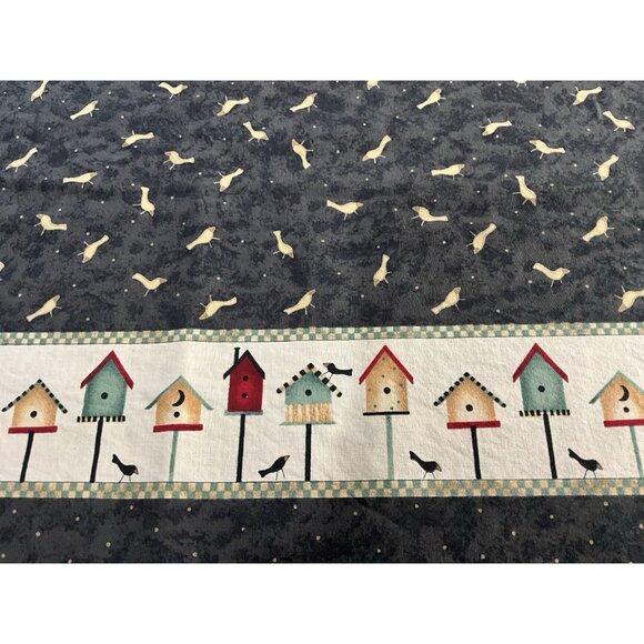 Debbie Mumm "Mumms The Word" Birdhouse Border Cotton Fabric 2.30 Yards x 42" W - Picture 6 of 10